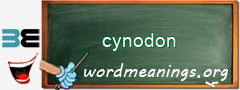 WordMeaning blackboard for cynodon